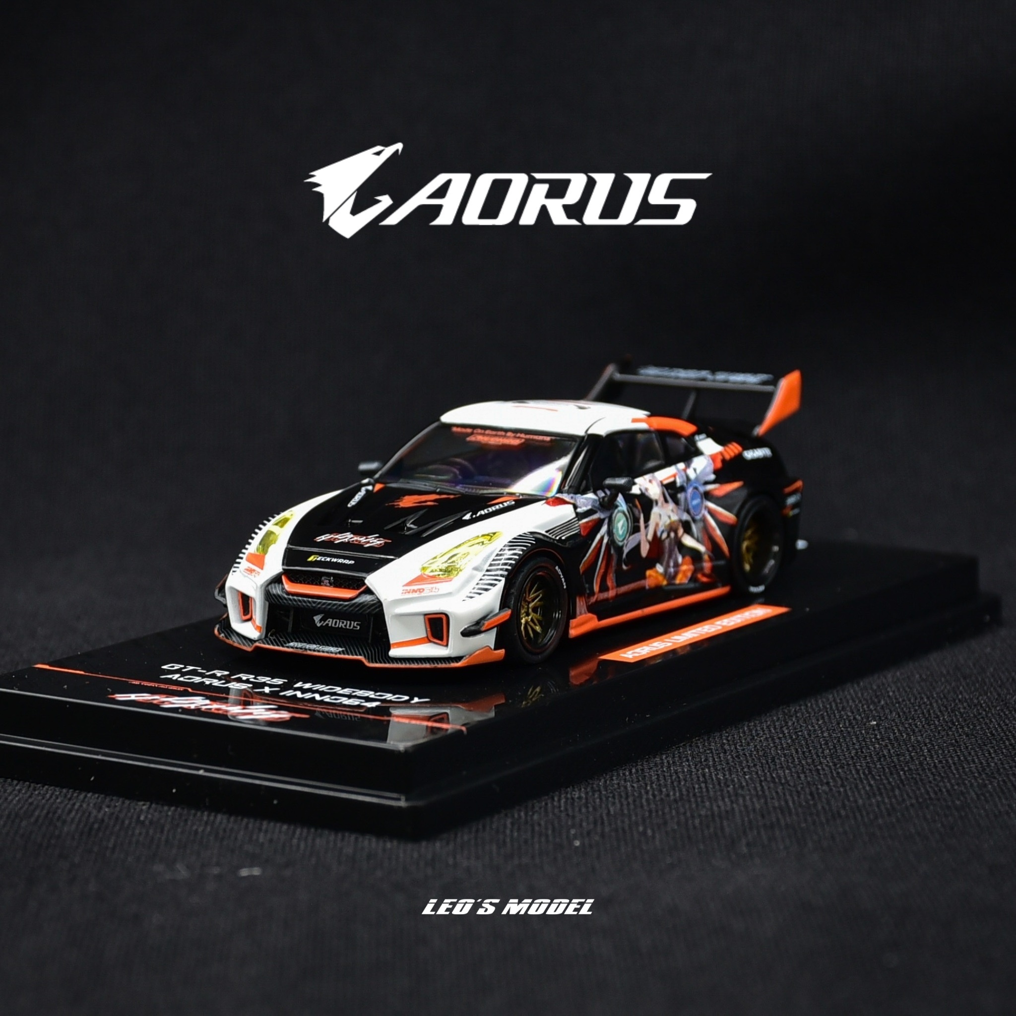 1/64 Nissn GTR R35 Widebody AORUS X INNO64