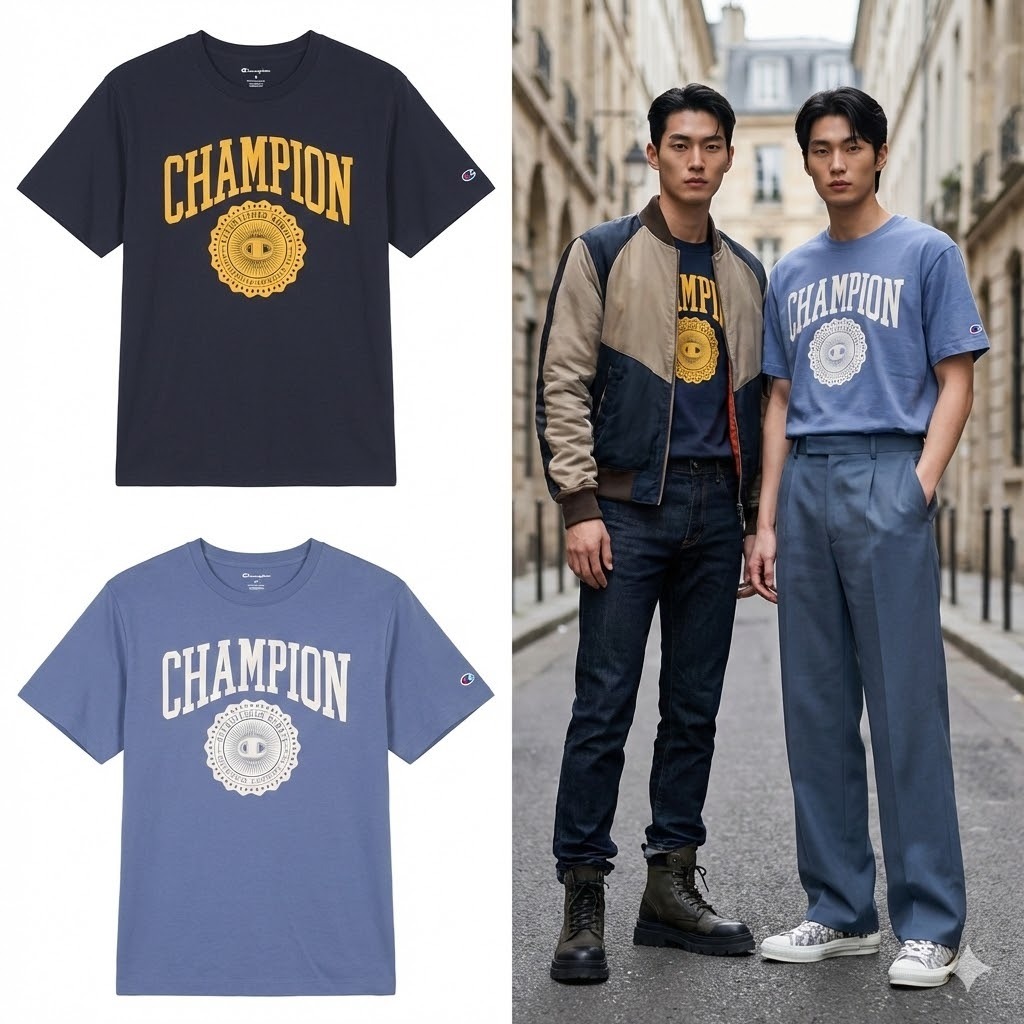 【預購】CHAMPION H012053 經典徽章圖案T卹
