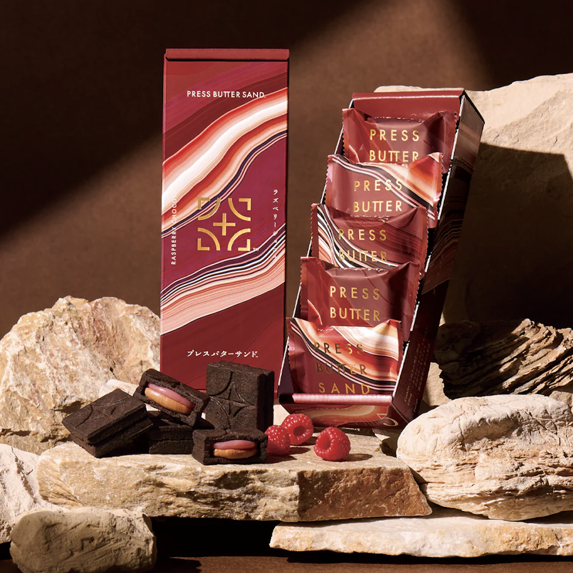 Press Butter Sand｜覆盆子朱古力