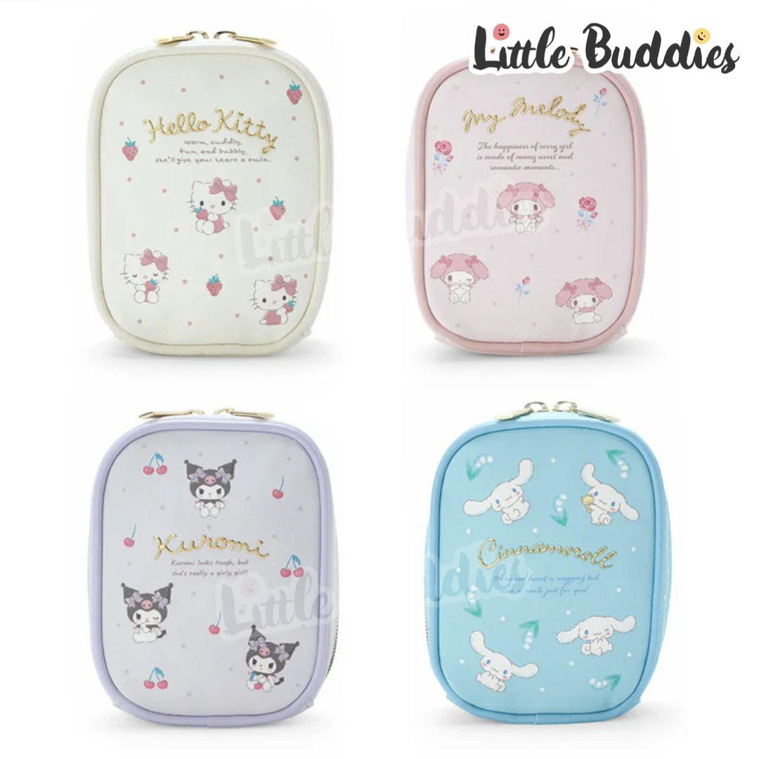 日本 Sanrio 直身長型拉鏈化妝袋