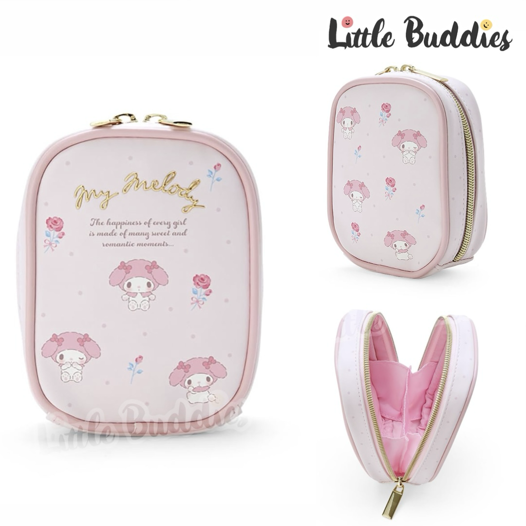 日本 Sanrio 直身長型拉鏈化妝袋