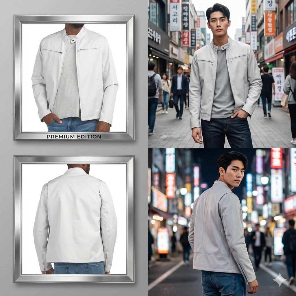 【預購】KARL LAGERFELD PARIS H012055 拉鍊口袋機車外套