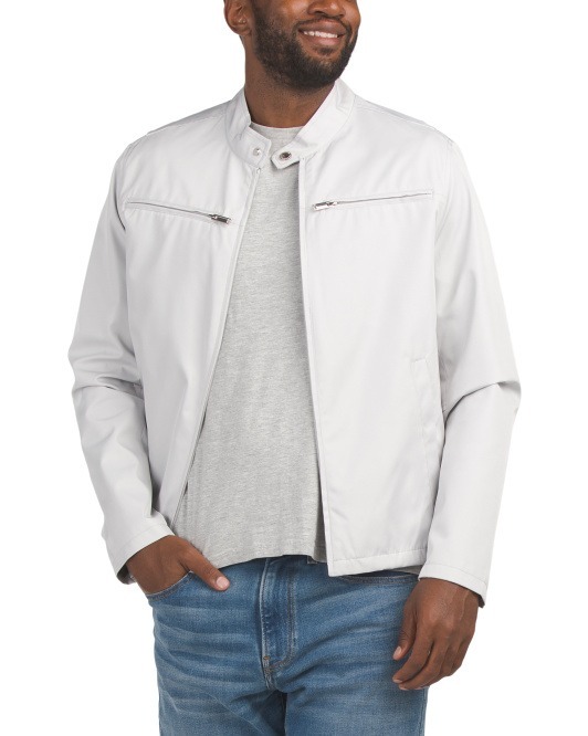 【預購】KARL LAGERFELD PARIS H012055 拉鍊口袋機車外套