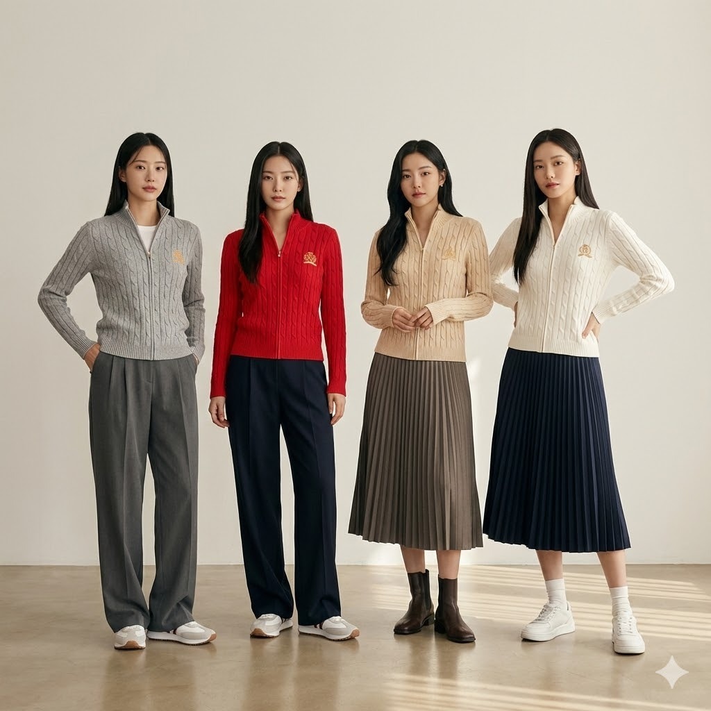 【預購】TOMMY HILFIGER H012066 女裝針織拉鍊開襟衫