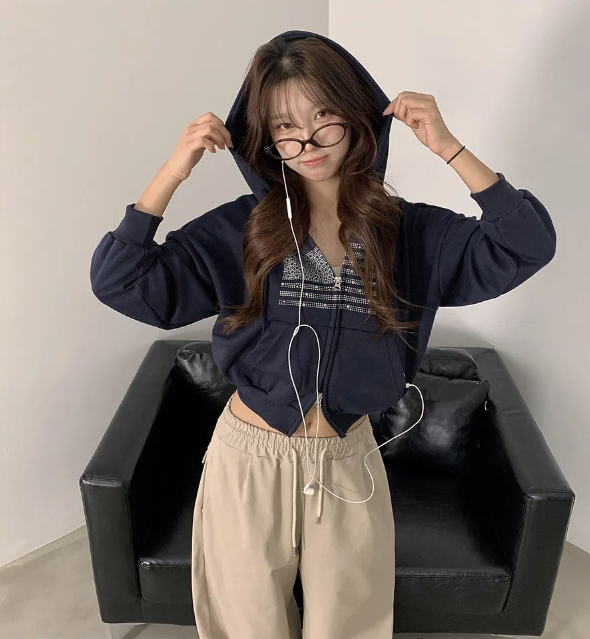 春季預訂｜閃光星條旗雙向連帽拉鍊衫