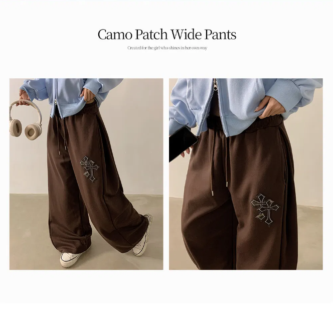 春季預訂｜Camo Patch寬身運動褲