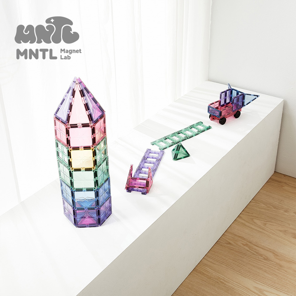【MNTL】磁力積木 創造者組合 Creator ( 56pcs ) -經典 / 粉彩 / 透明 三款可選