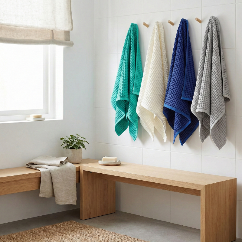 Waffle Bath towel / 浴巾