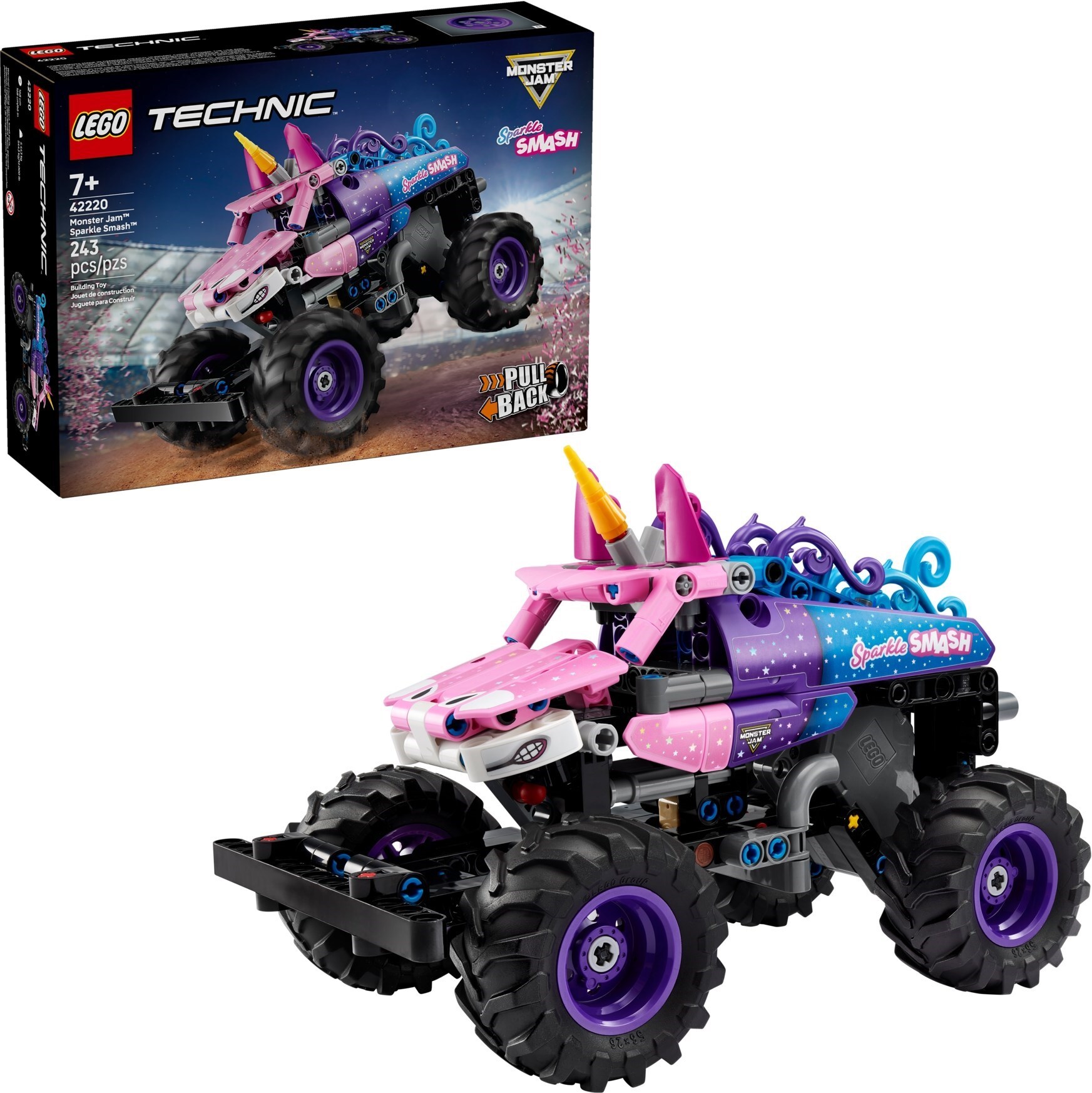 LEGO 42220 樂高積木 42220 Technic 科技系列 - Monster Jam™ Sparkle Smash™ 迴力車