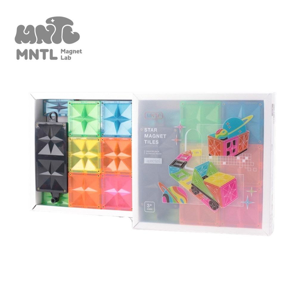 【MNTL】磁力積木 創造者螢光色 Creator Special ( 56pcs )