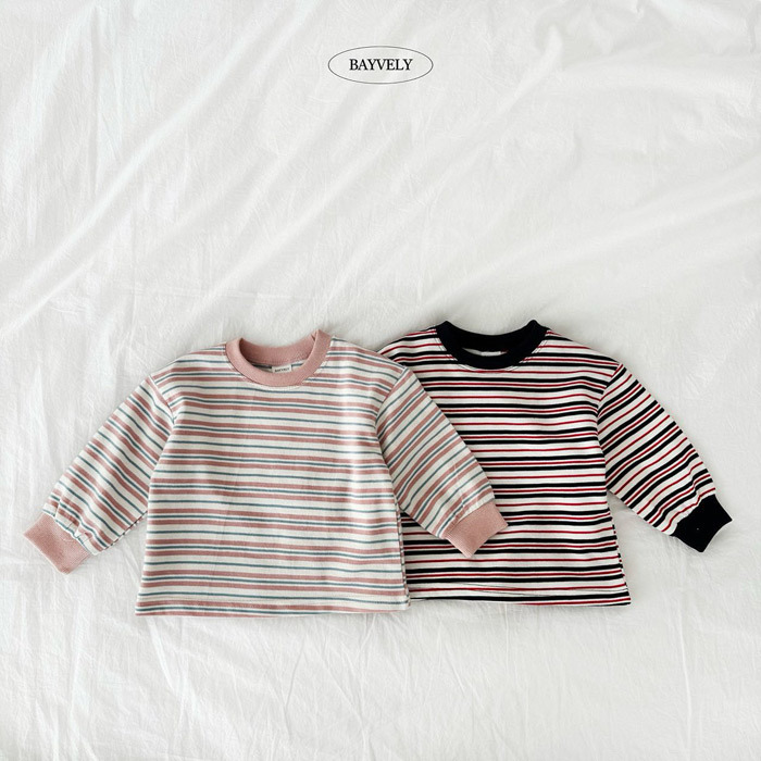 正韓春Bayvely 兩色優惠百搭條紋上衣