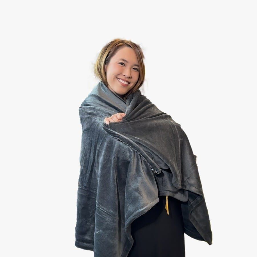 WOODMAN 發熱暖手袋(不連電池) / 9個發熱區兩用披肩毯(不連電池)