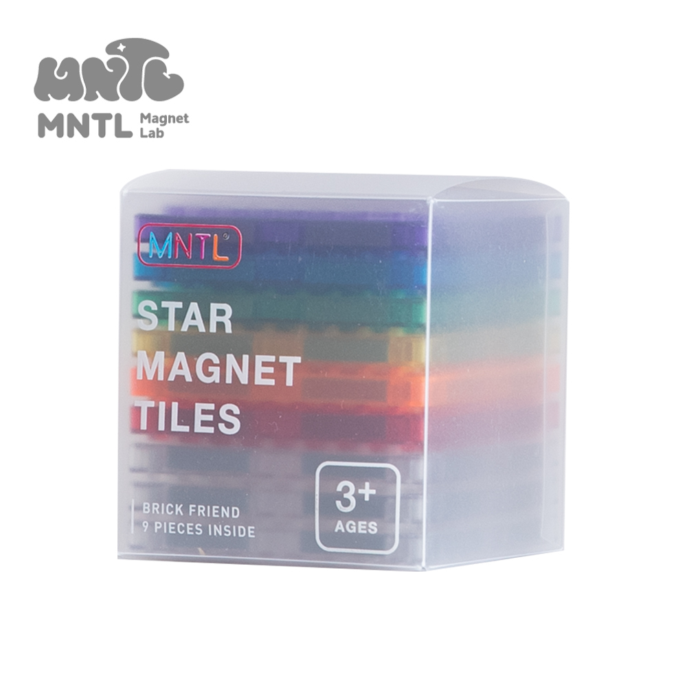 【MNTL】磁力積木/磁力片  積木好朋友 Brick Friends ( 9 pcs )