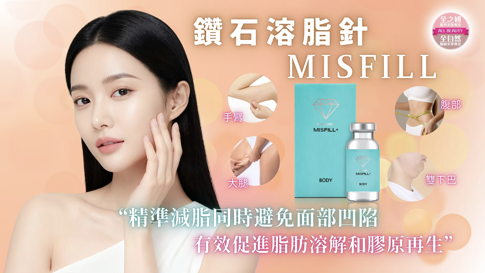 韓國MisFill 鑽石溶脂針 溶脂同時膠原自生 醫美診所 钻石溶脂针 溶脂同时胶原自生 医美诊所