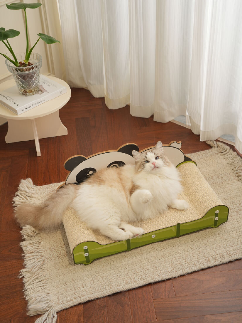 喵仙兒-黑輪熊貓抓板