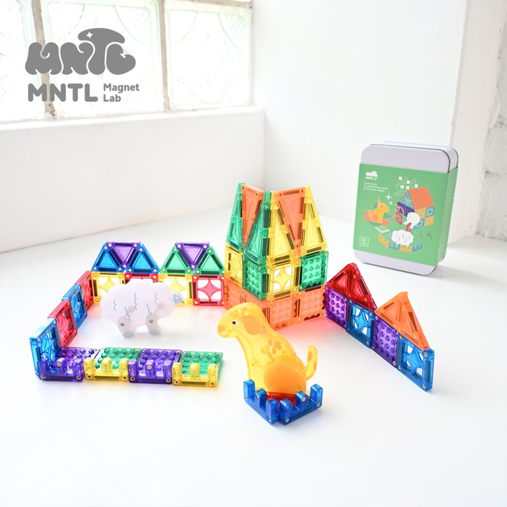 【MNTL】磁力積木 / 小小磁力片 田園牧場  Country Farm  ( 經典色 50pcs )