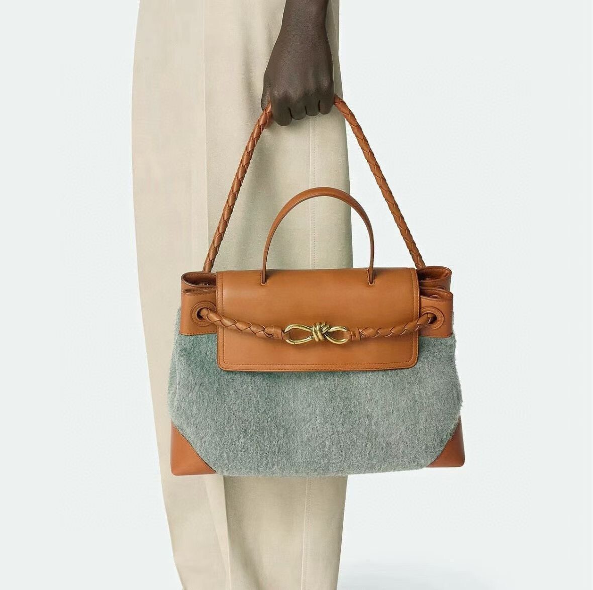 6084-[高級羊毛Ciao Ciao手提包]