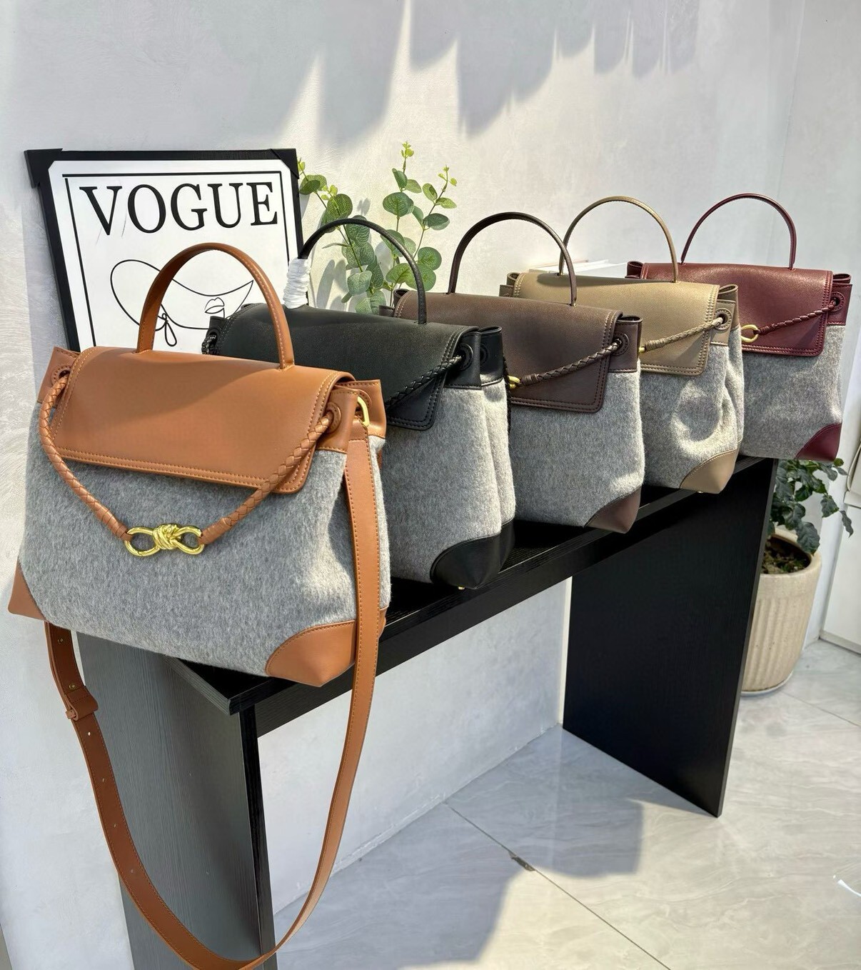 6084-[高級羊毛Ciao Ciao手提包]