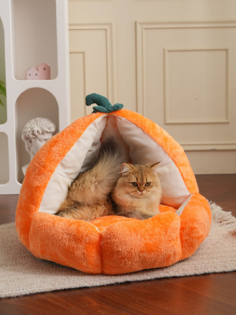 喵仙兒-躺躺南瓜寵物睡窩