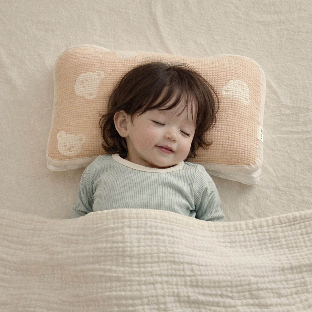 DTD熊仔滿滿愛意系列-鬆緊帶抑汗枕頭套(幼兒/成人)