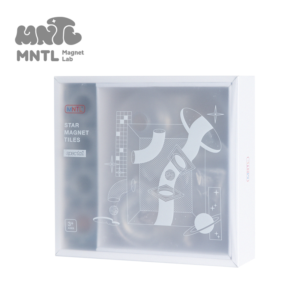 【MNTL】磁力積木 / 球道探險家組合 Ball Run Explorer   ( 全透明 120pcs )