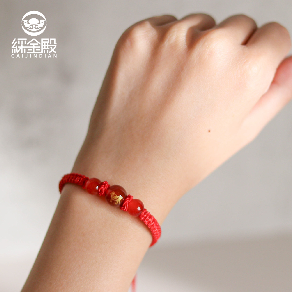 生肖牛-十二生肖紅瑪瑙手繩｜避邪｜強化活力｜增強自信｜守護平安【綵金殿】