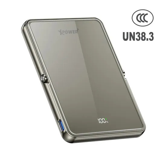 XPower M5K2 5合1鋅合金支架數顯 5000mAh PD3.0+QI2 磁吸移動電源