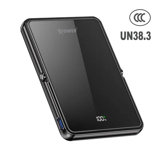 XPower M5K2 5合1鋅合金支架數顯 5000mAh PD3.0+QI2 磁吸移動電源