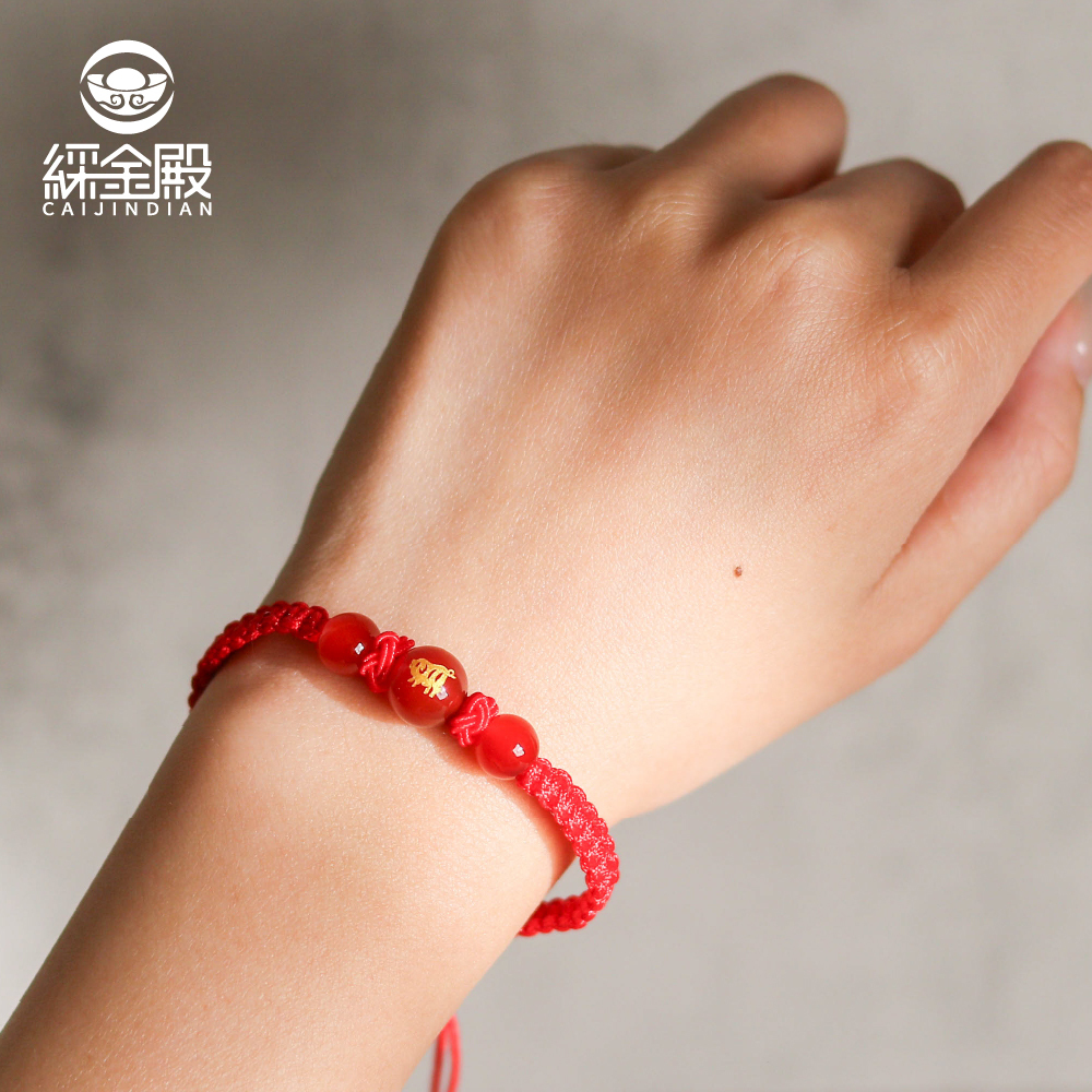 生肖豬-十二生肖紅瑪瑙手繩｜避邪｜強化活力｜增強自信｜守護平安【綵金殿】
