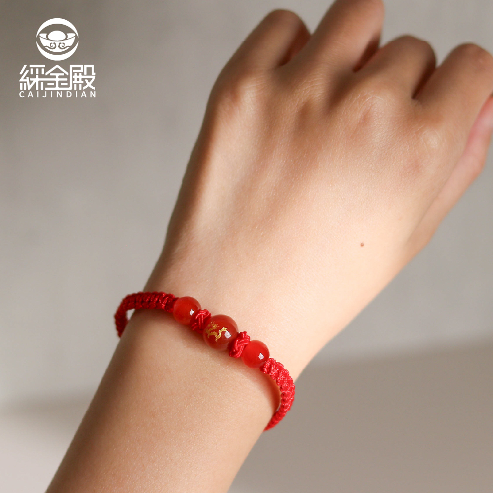 生肖龍-十二生肖紅瑪瑙手繩｜避邪｜強化活力｜增強自信｜守護平安【綵金殿】