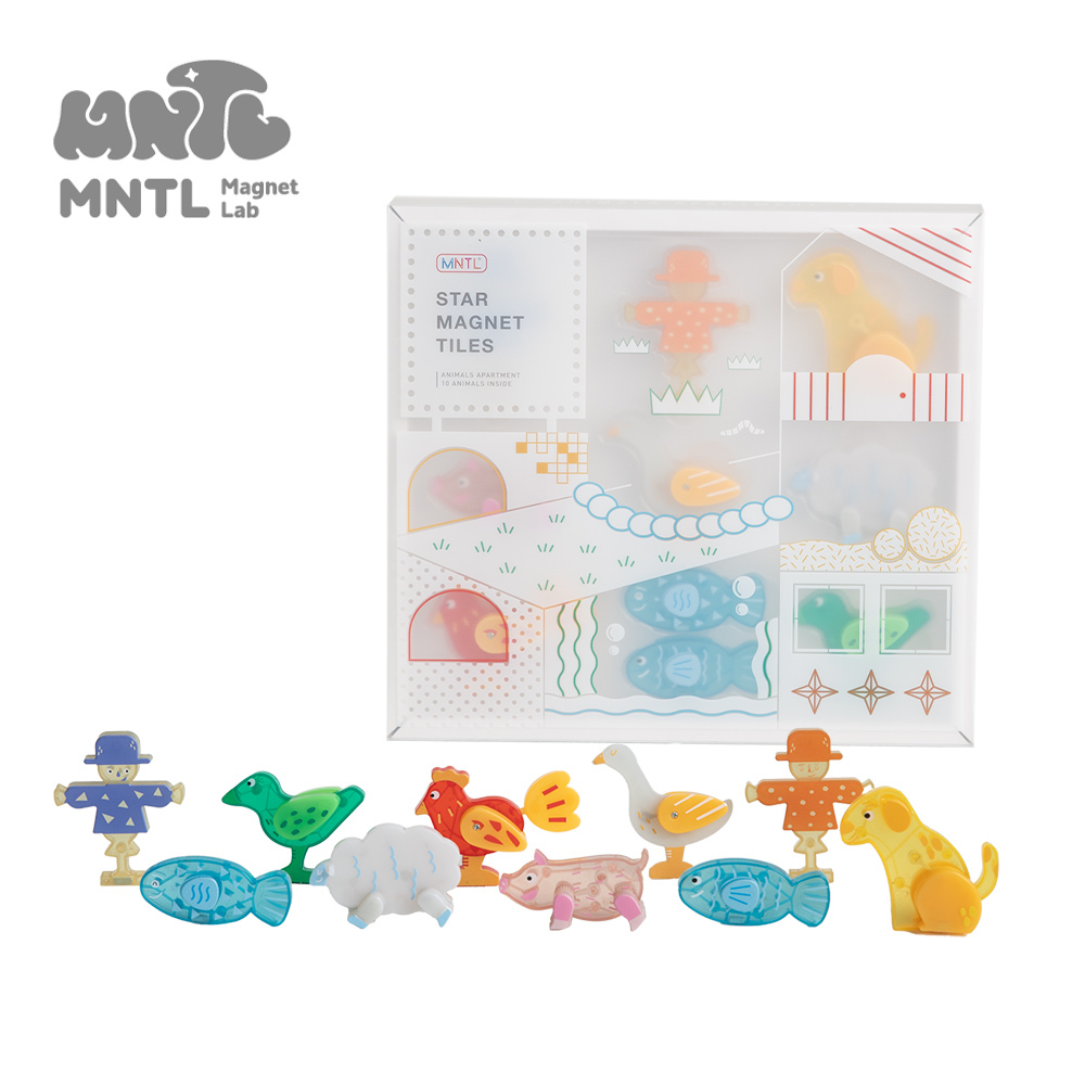 【MNTL】磁力積木/磁力片  動物公寓  Animals Apartment ( 10 pcs )
