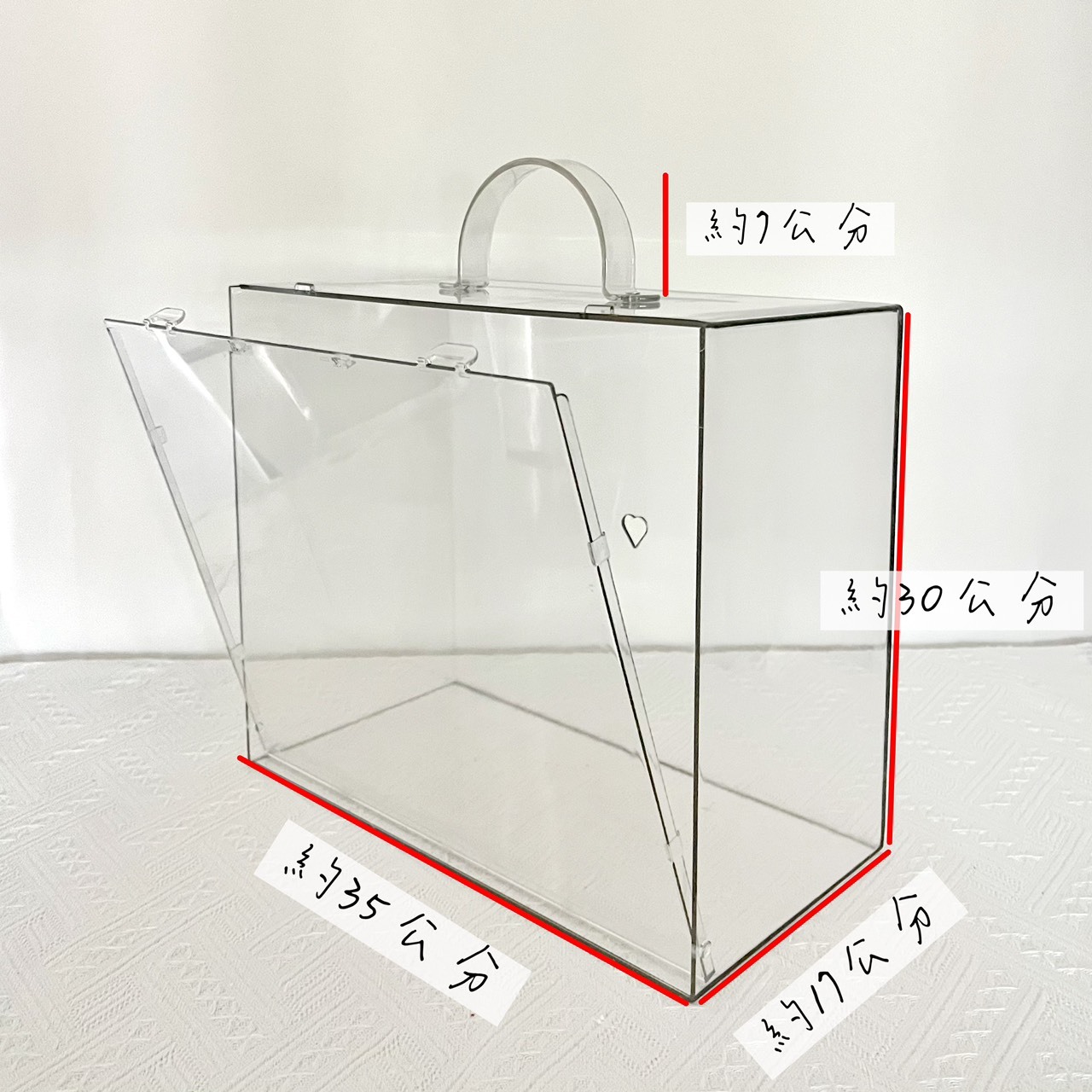 手提掀蓋式壓克力盒