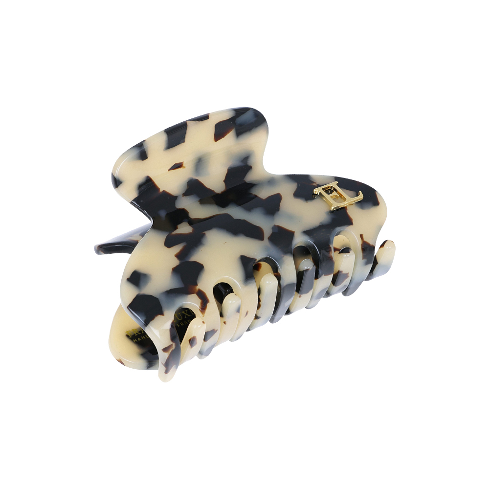 FRANCE LUXE 經典醋酸纖維中抓夾〈象牙琥珀〉