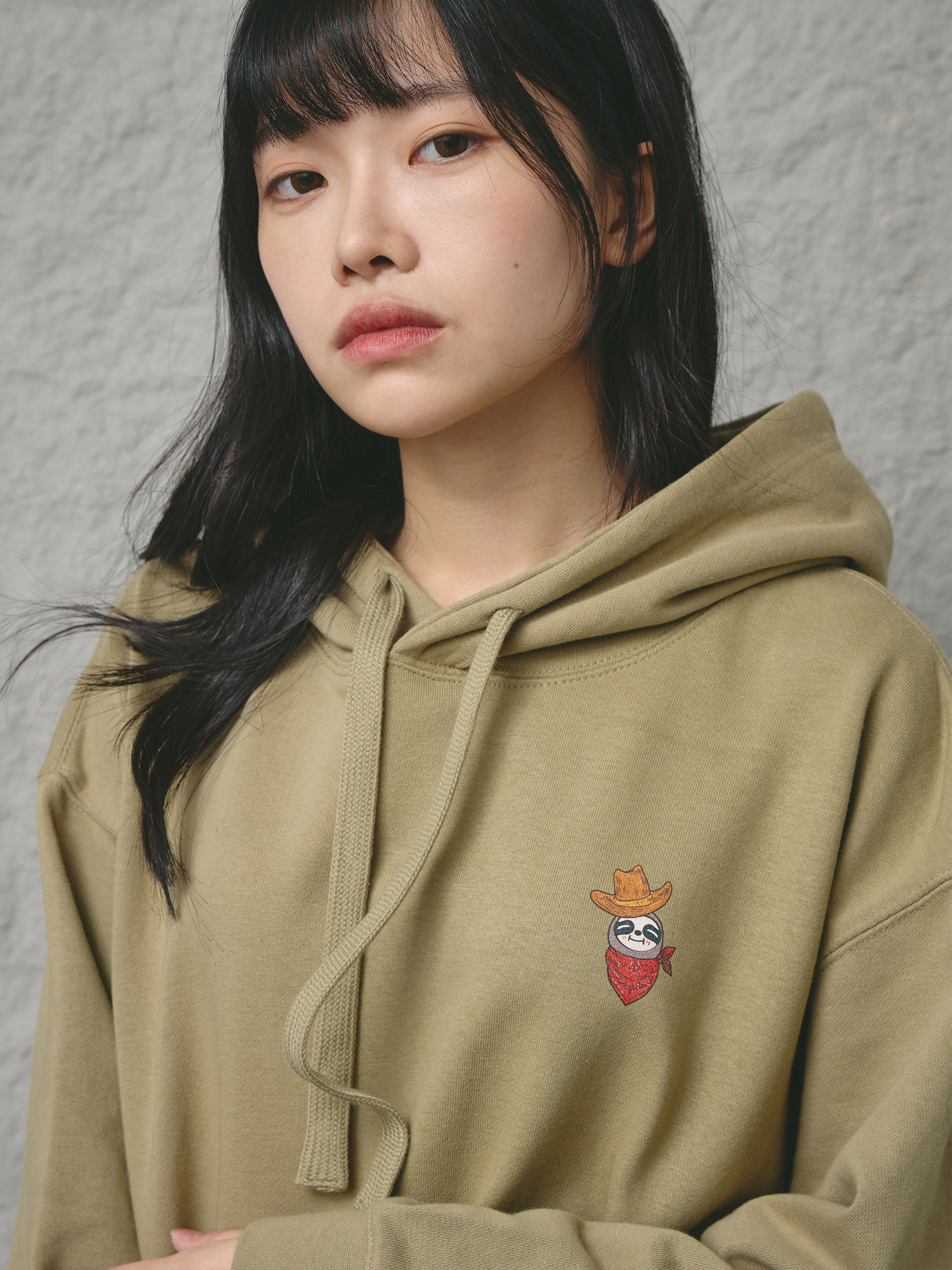 西部牛仔樹懶連帽上衣