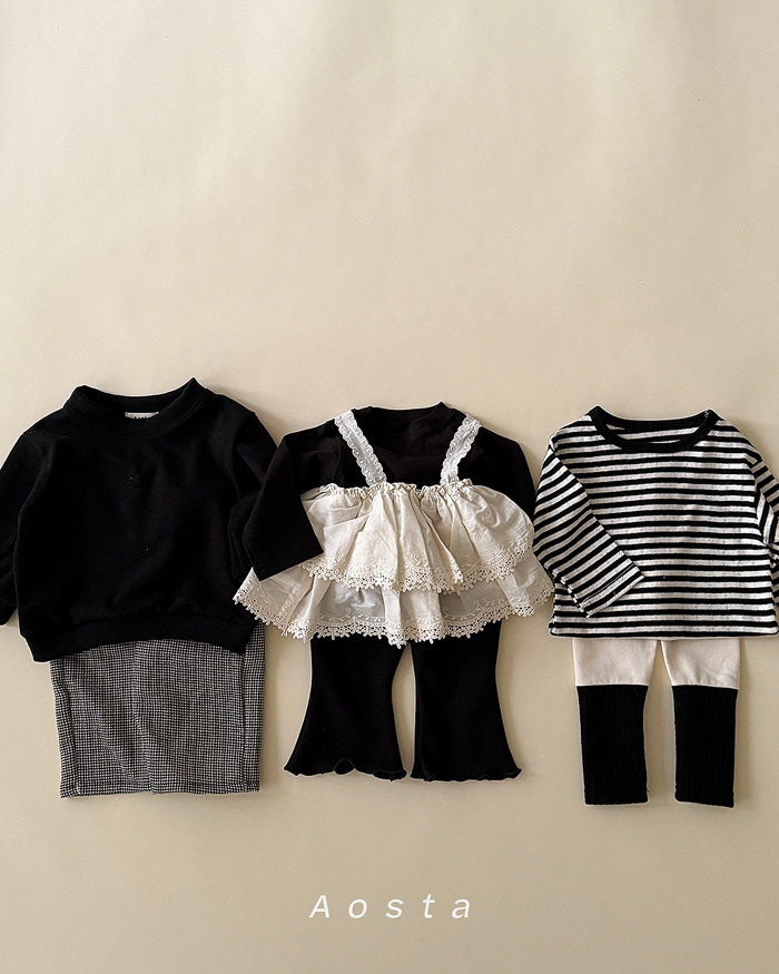 正韓春aosta 四色螺紋拼接內搭褲