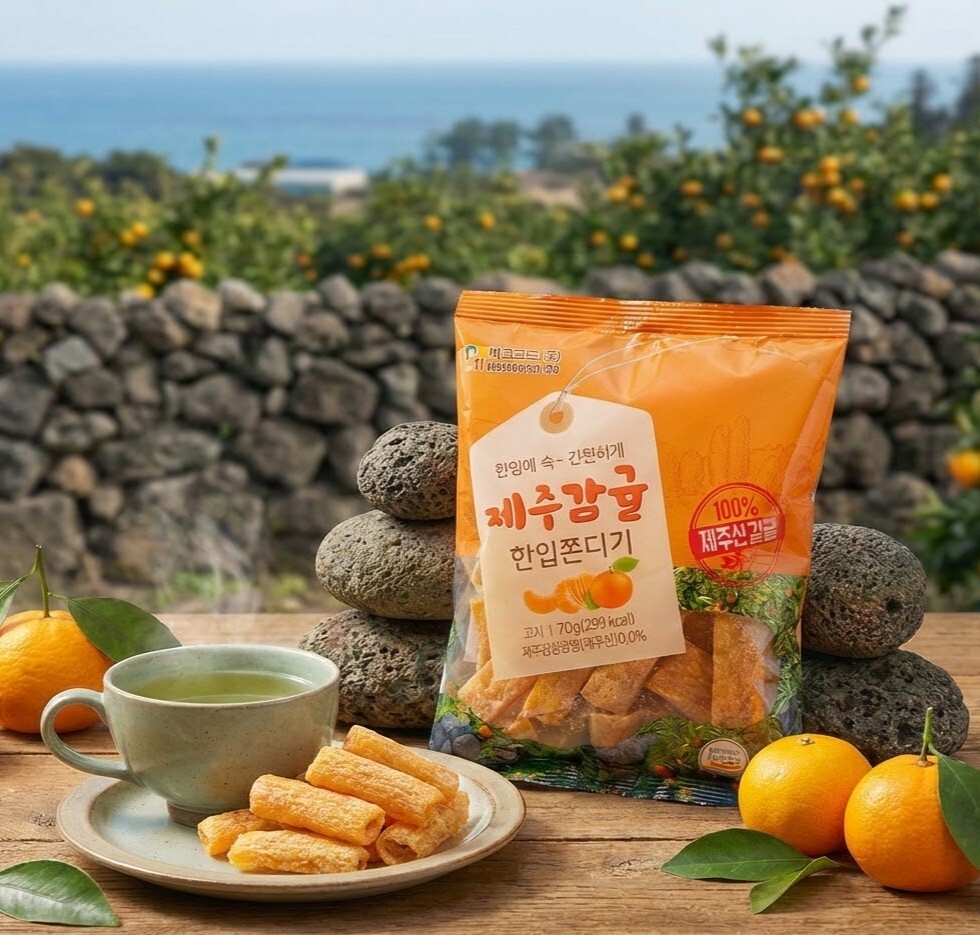 韓國100%濟州島柑橘Q彈嚼嚼條-70g