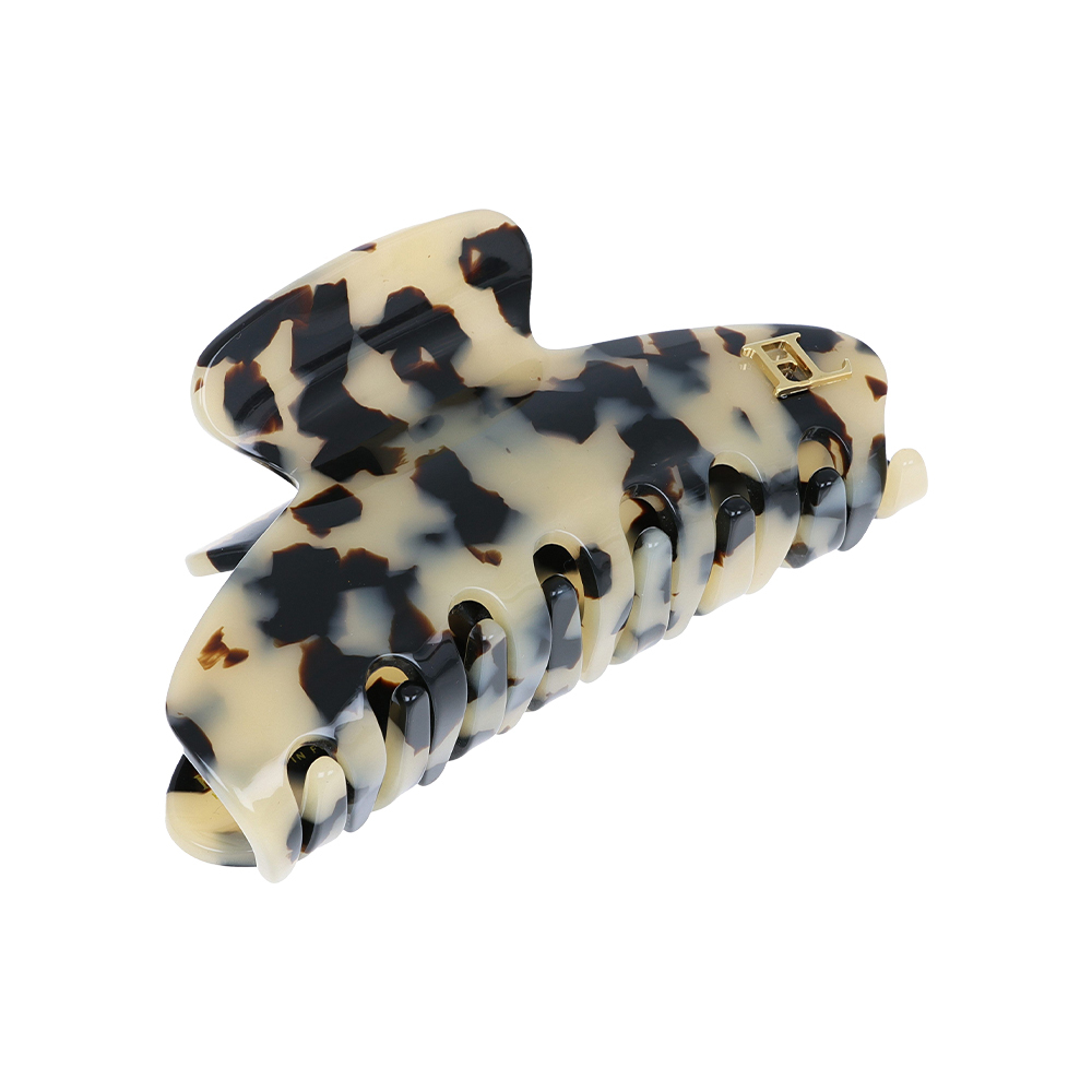 FRANCE LUXE 經典醋酸纖維大抓夾〈象牙琥珀〉