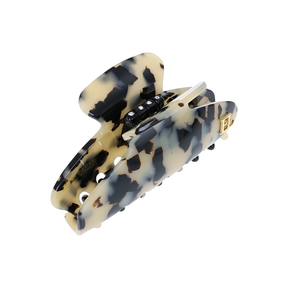 FRANCE LUXE 經典醋酸纖維大抓夾〈象牙琥珀〉