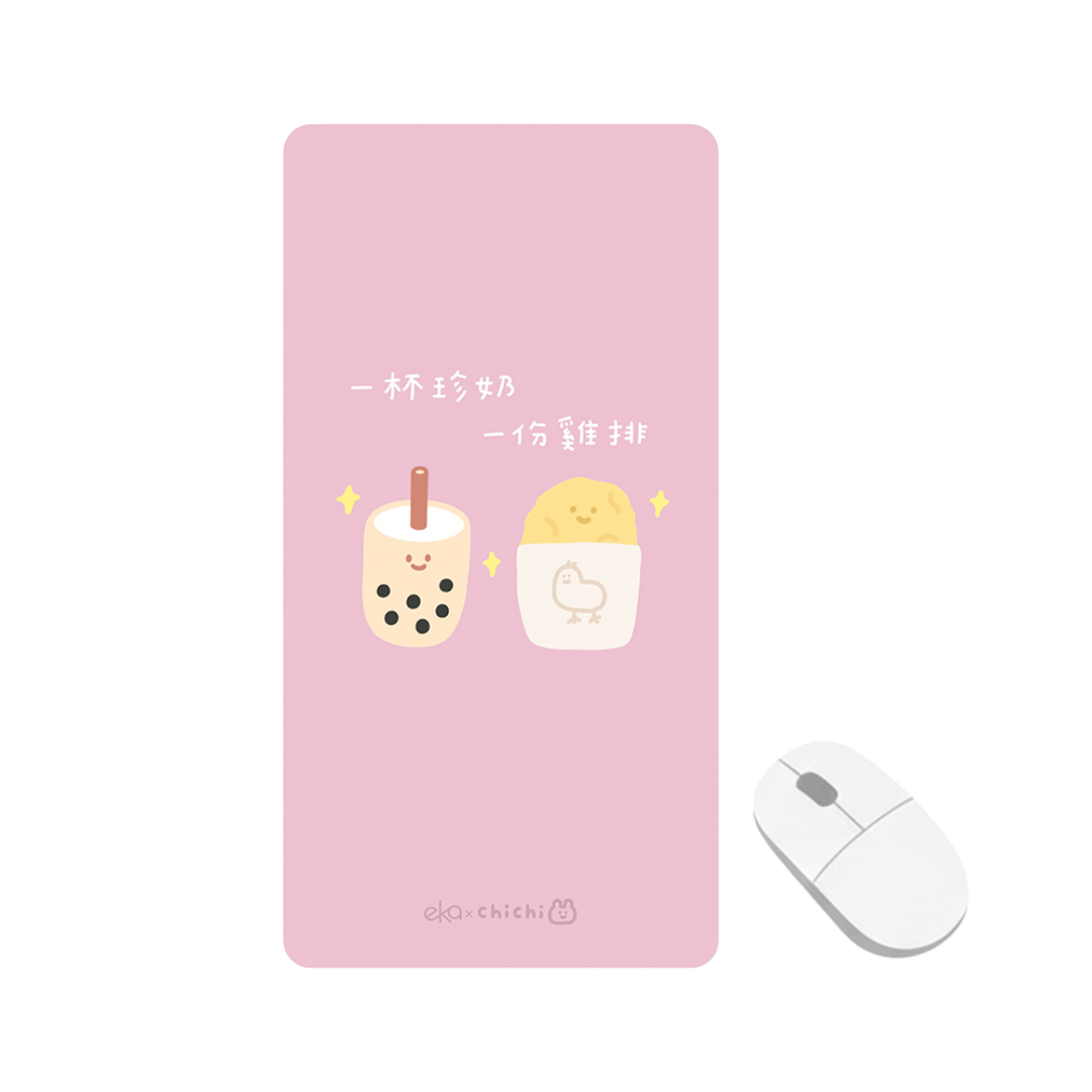 【ekax x 87小兔】三合一多功能滑鼠墊 標準尺寸-珍奶雞排