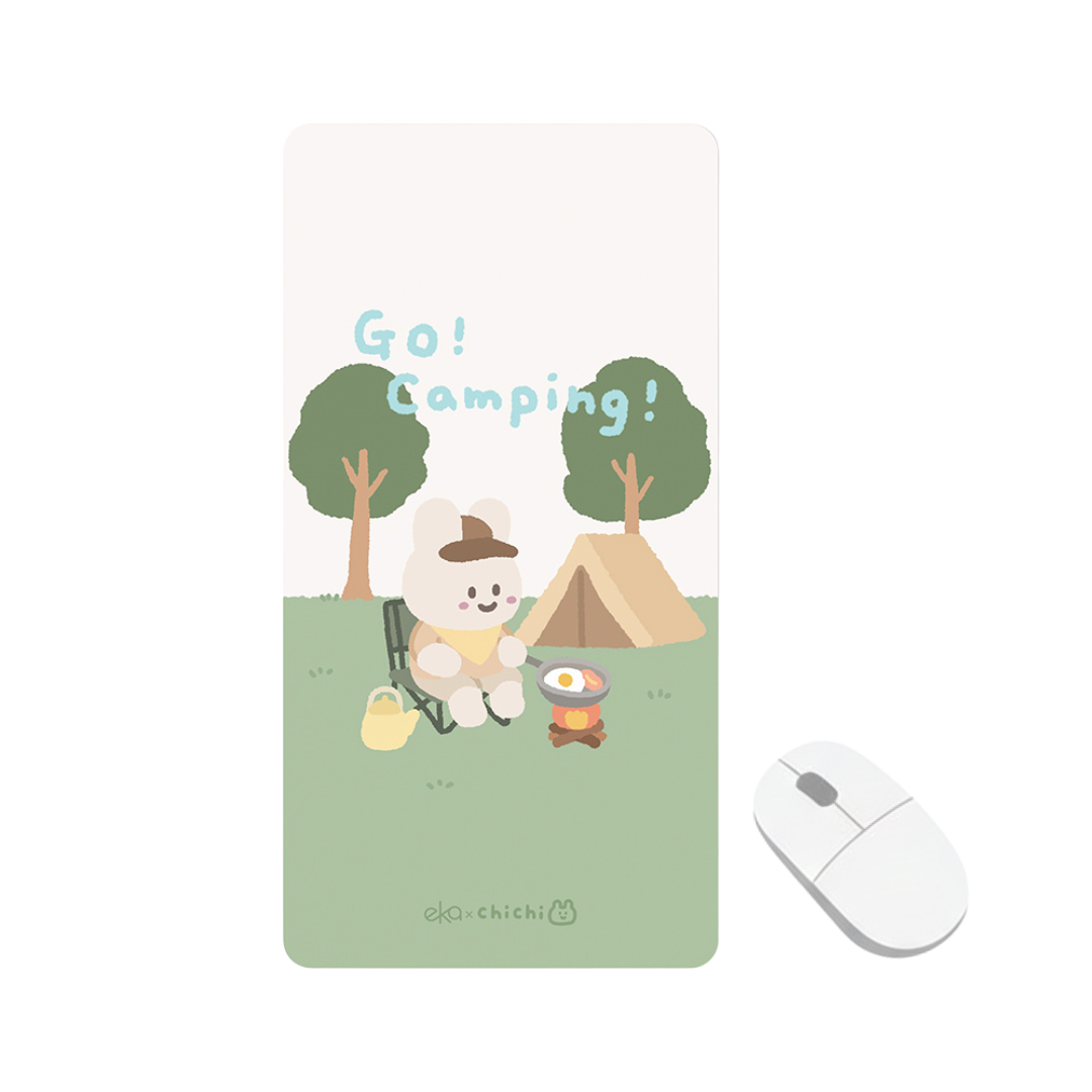 【ekax x 87小兔】三合一多功能滑鼠墊 標準尺寸-Go Camping