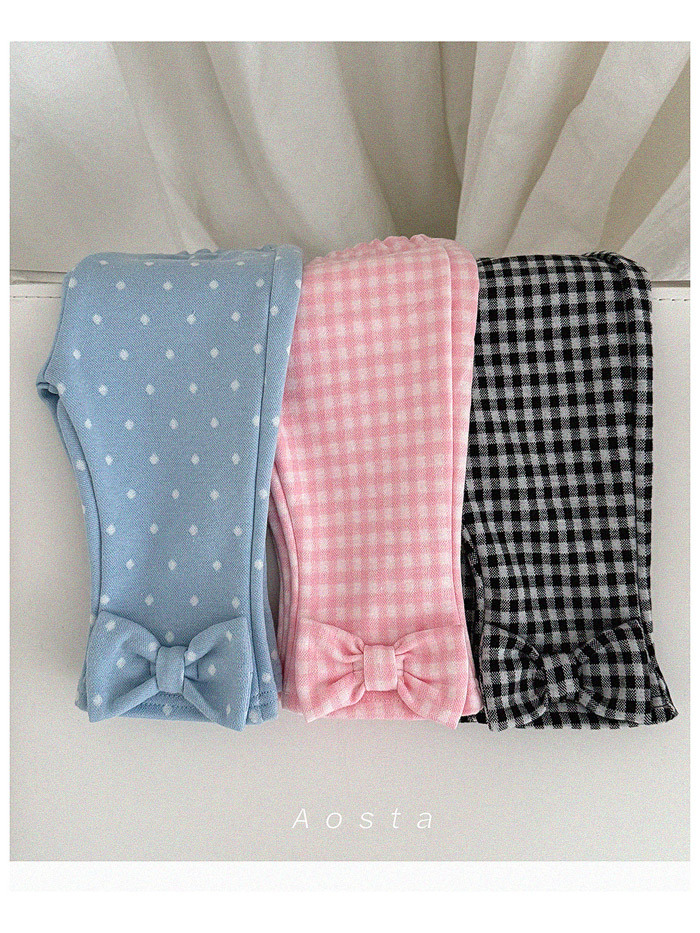 正韓春aosta 三色甜美啾啾喇叭褲