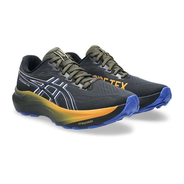 男鞋 ASICS GT-2000 14 GORE-TEX GTX 黑綠色 防水 支撐 回彈 運動 慢跑鞋【1011C058-001】