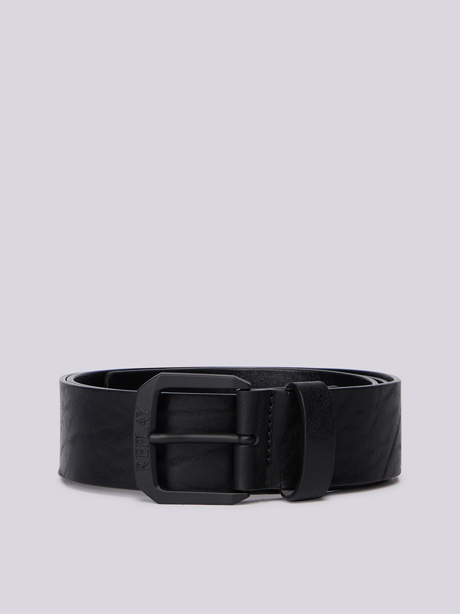 黑色復古真皮皮帶