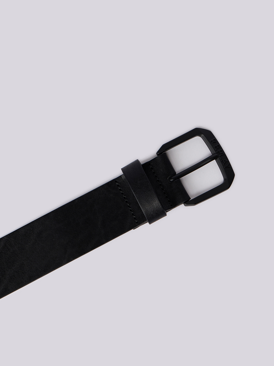 黑色復古真皮皮帶