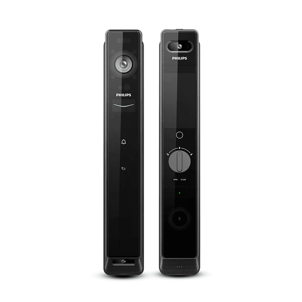 (熱賣之選)(優惠價85折) Philips EasyKey 902-MFVP 掌靜脈人臉視像智能鎖 曜石黑 （原廠$850基本安裝費另付）