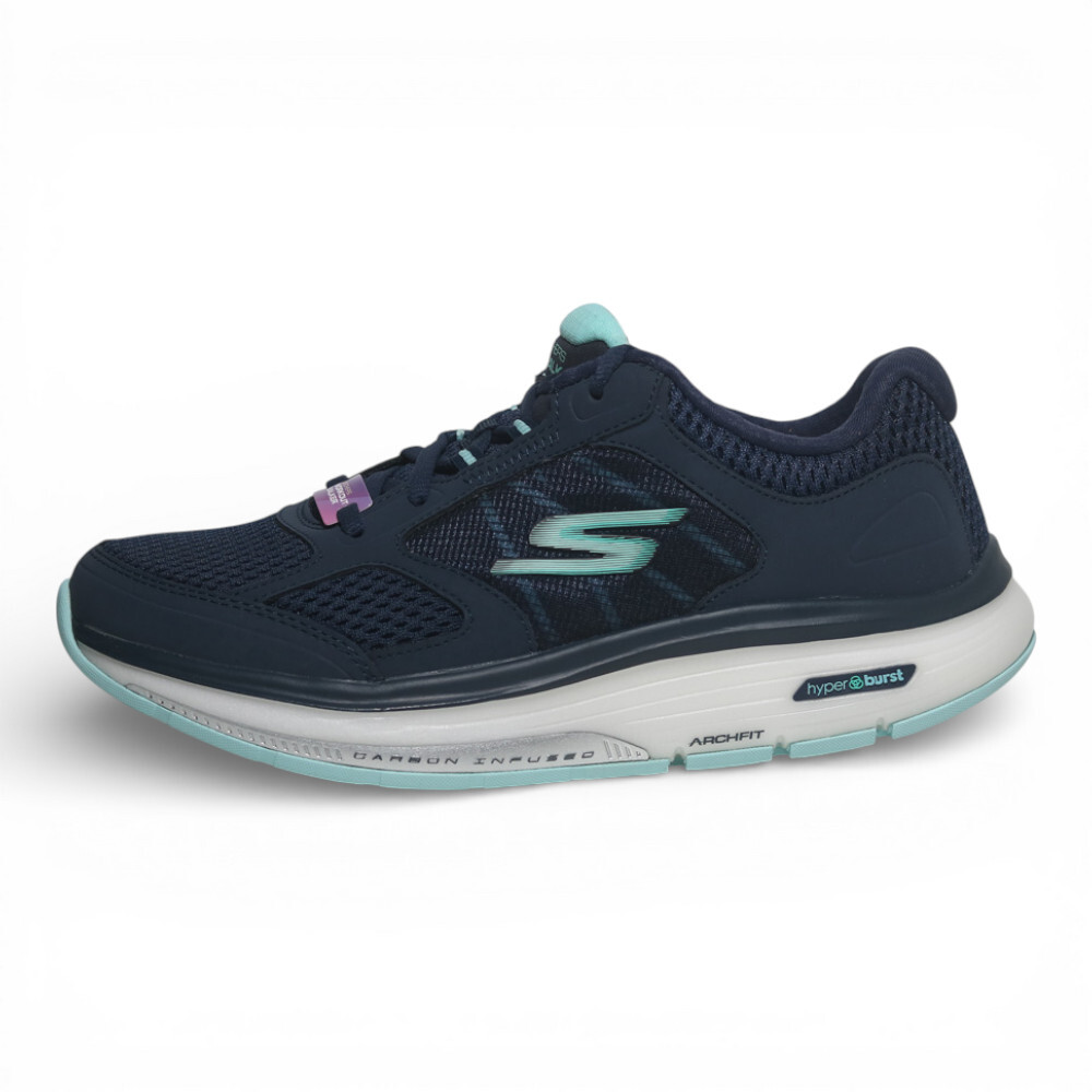 SKECHERS 健走鞋 GO WALK WORKOUT WALKER 藍色 寬楦款 女 125025WNVAQ