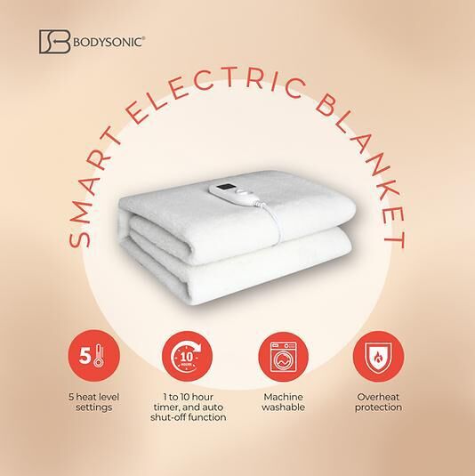 ♨️(單人)Bodysonic Smart Electric Blanket 智能恆溫電暖毯 Z879（2-3星期寄出）
