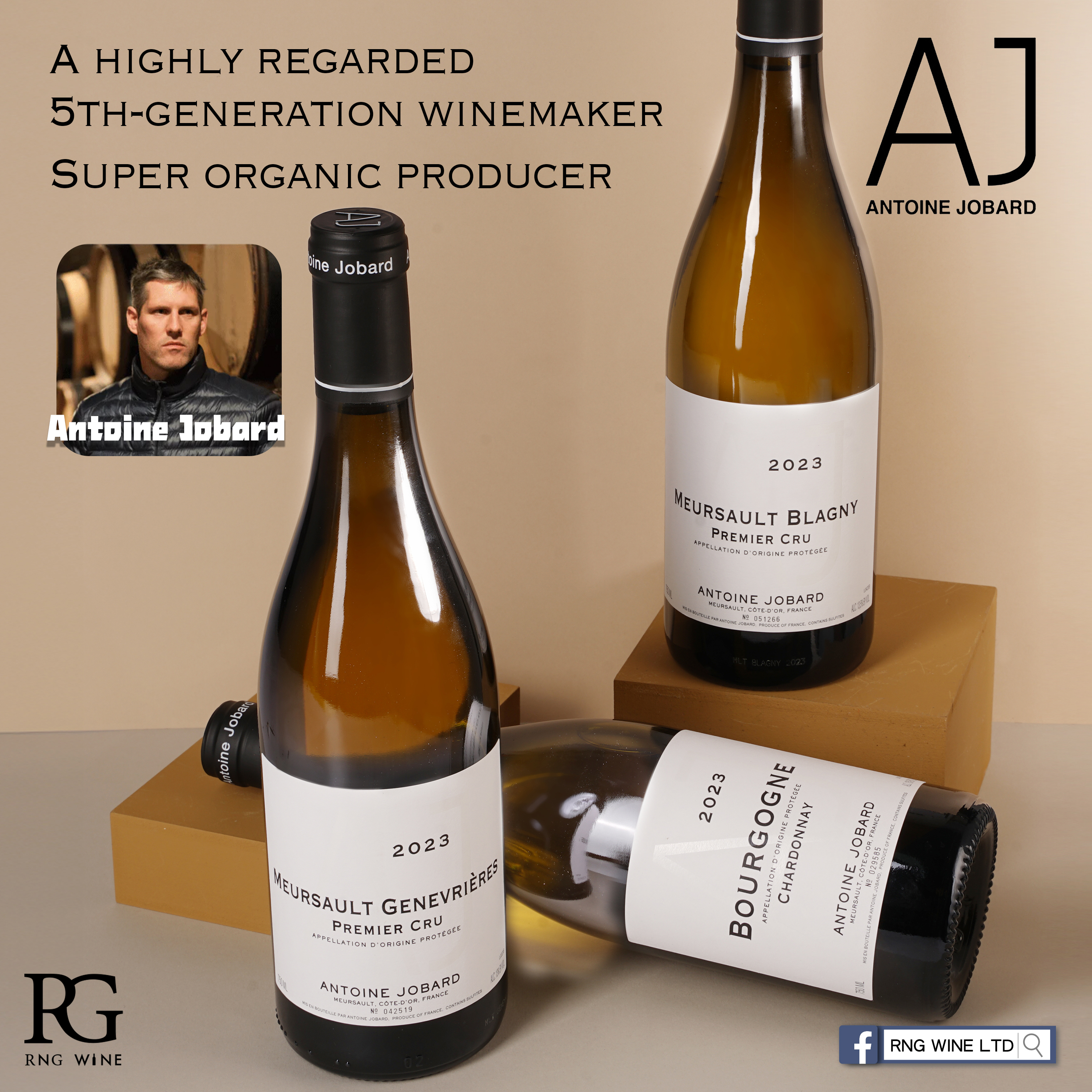 Antoine Jobard Meursault 1er Cru Genevrieres 2023 (BH95)