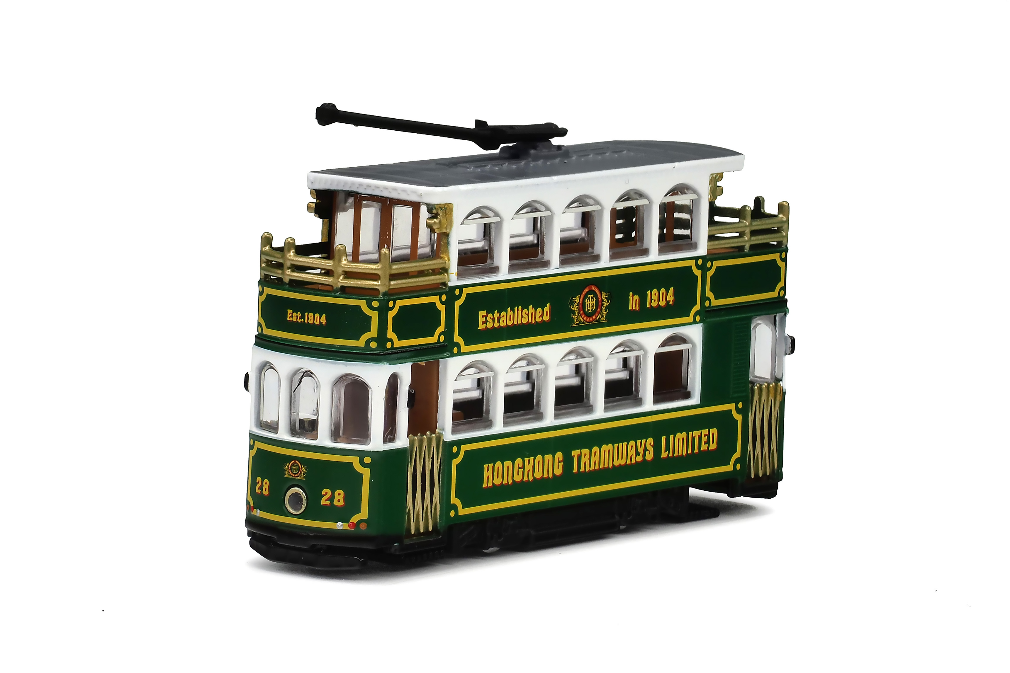 TT12008 1:120 香港電車-綠色古典電車 (車隊:28)