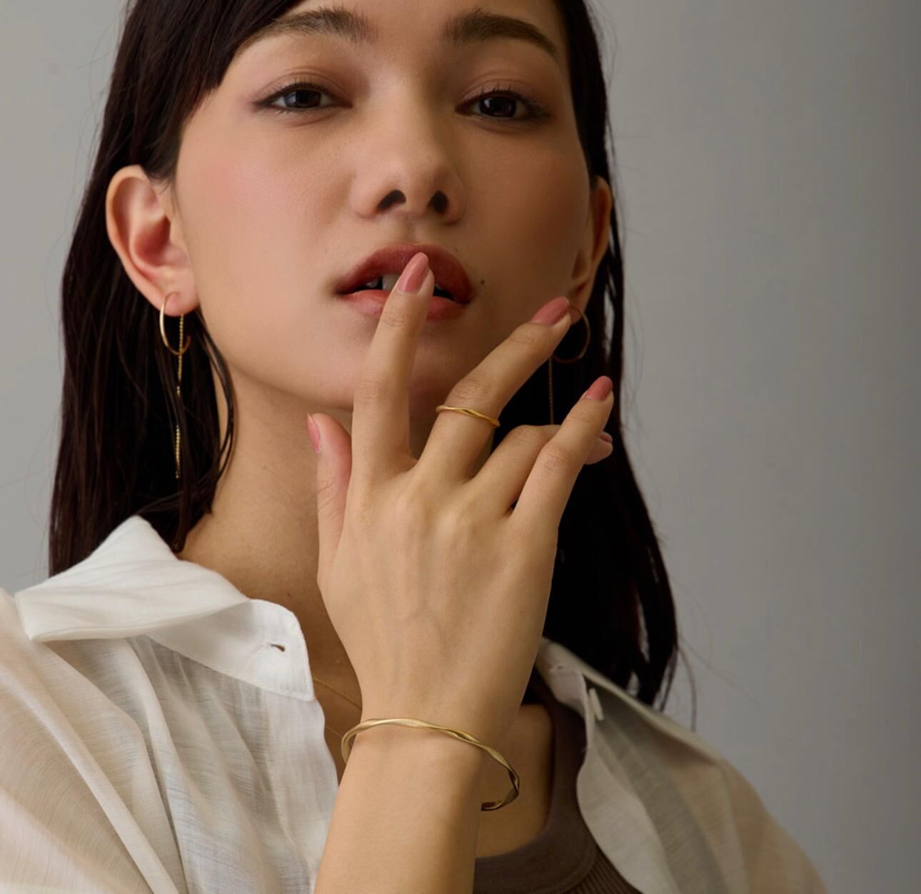 【預購】JN012103 Melody Accessory 微光磨砂旋紋手環